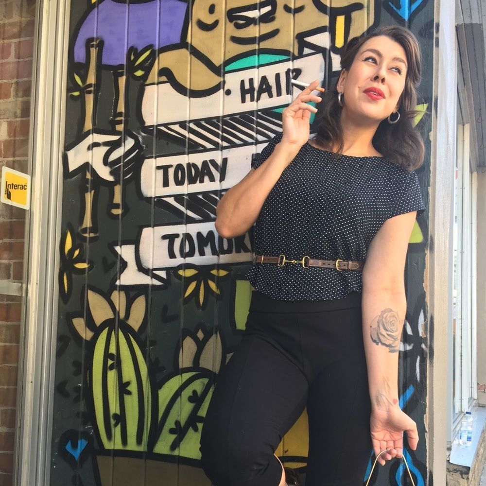 Vintage Polka Dot Top